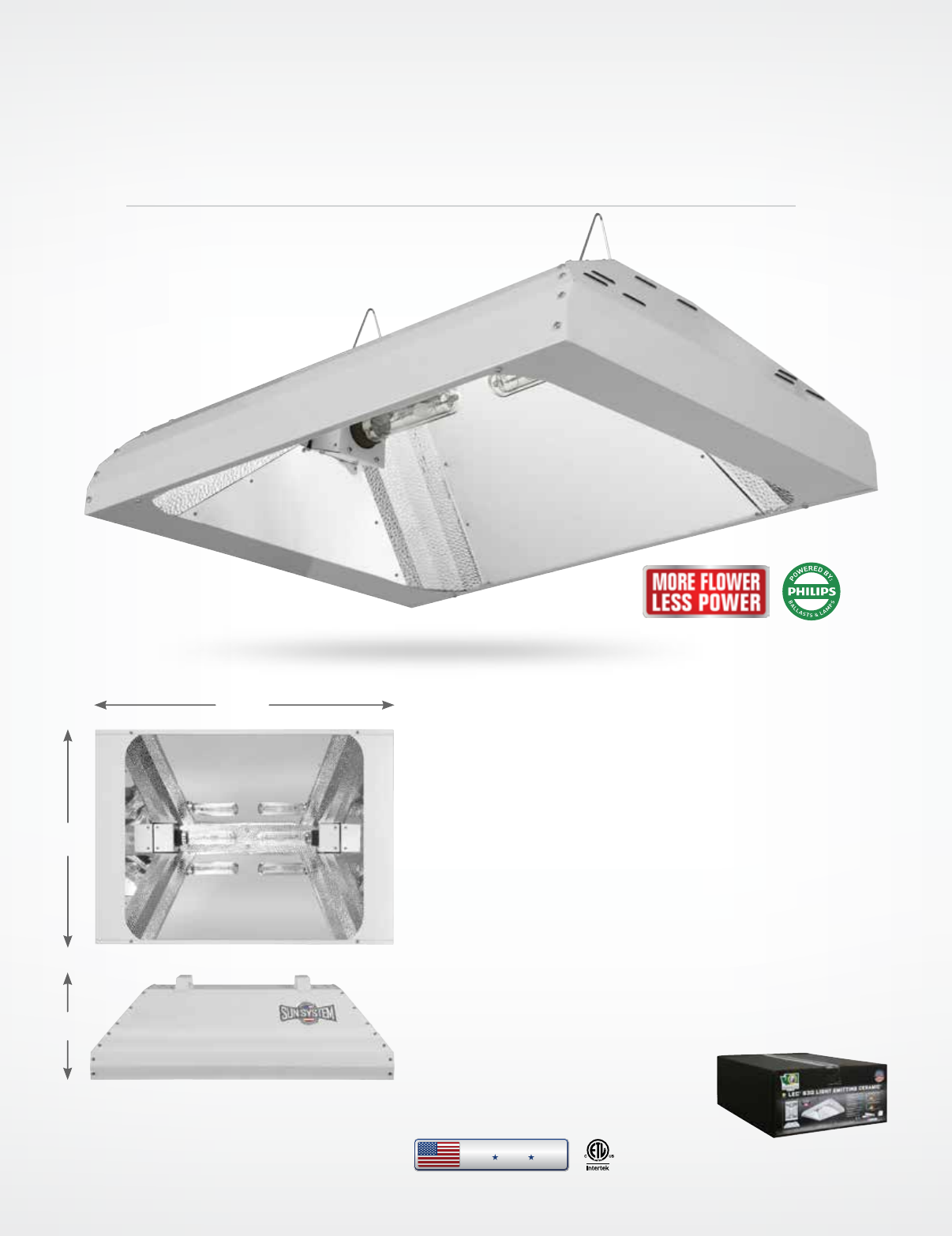 Hydrokultur Sun System Pro Sun Lec 315 Commercial Fixtures Bulb Included 8 240 Canadiana Cz