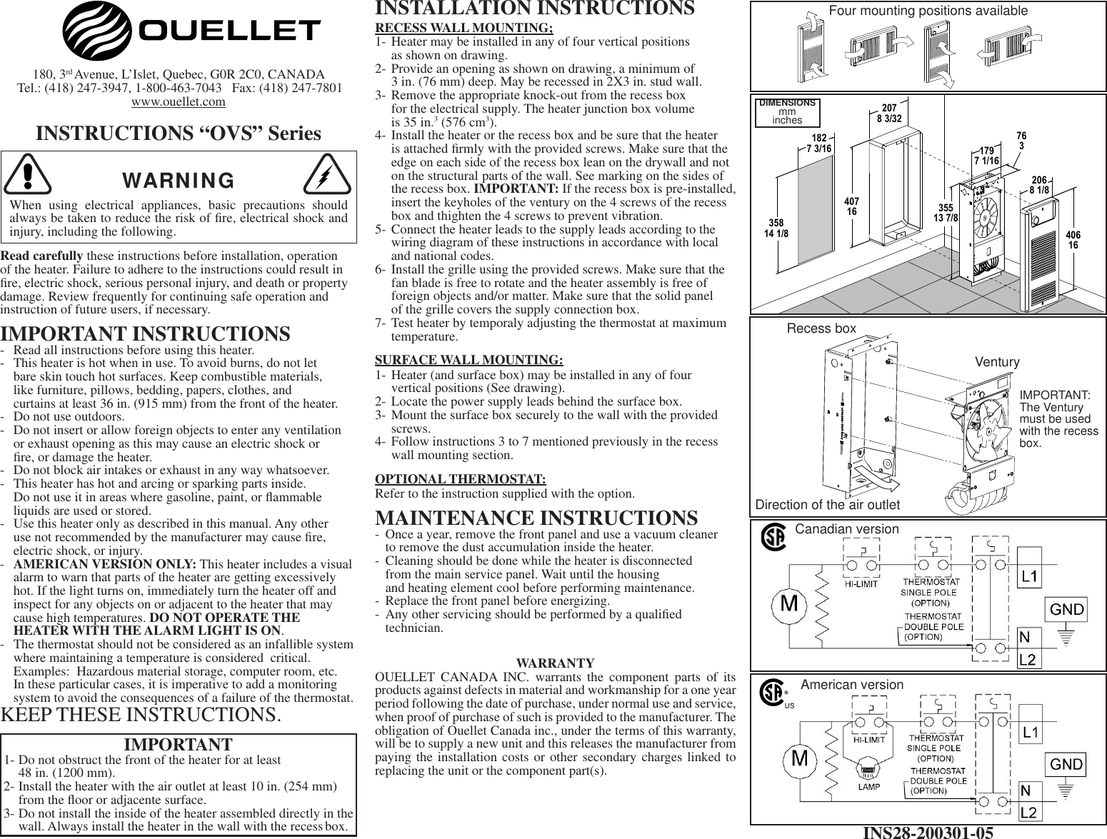 Page 1 of 1 - OVS  Installation Directions