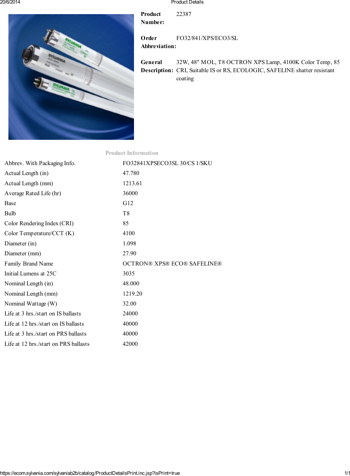 Page 1 of 1 - Product Detail Manual 