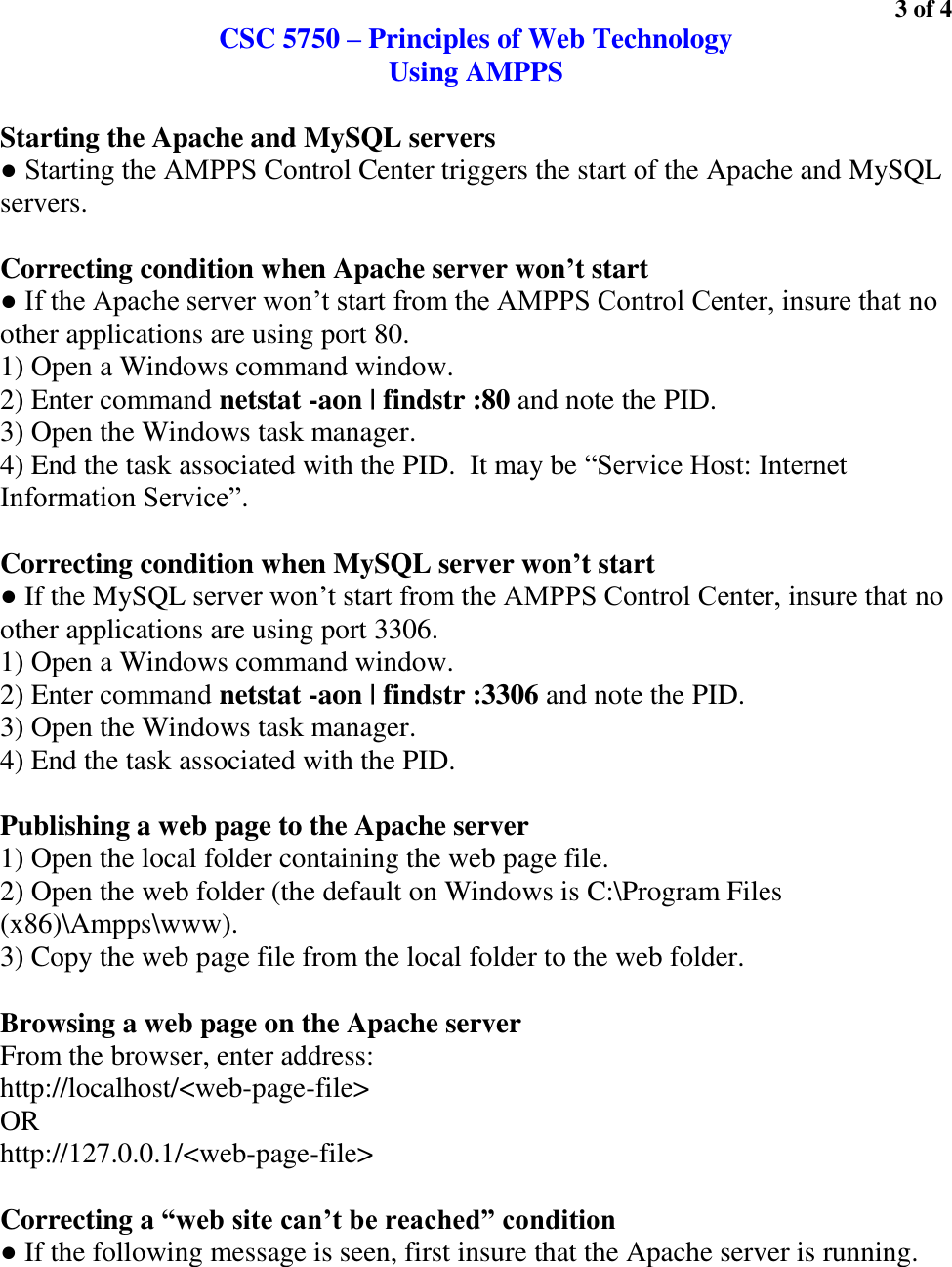 Page 3 of 4 - AMPPS Setup Instructions