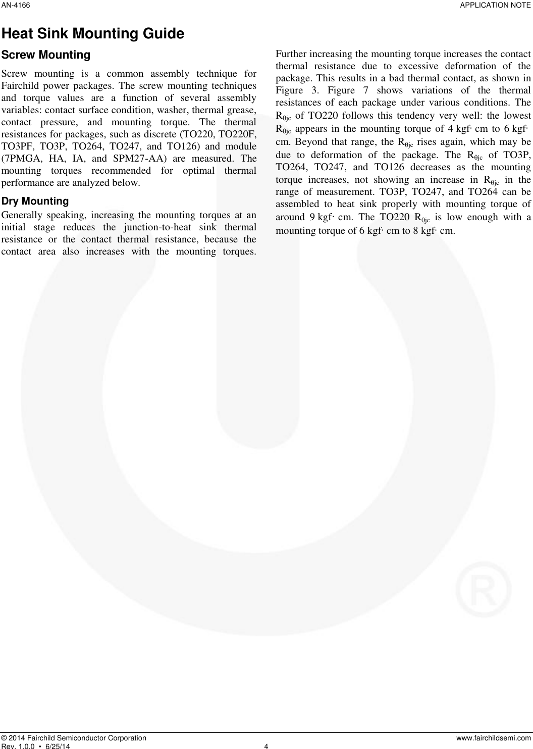 Page 5 of 10 - AN-4166 — Heat Sink Mounting Guide
