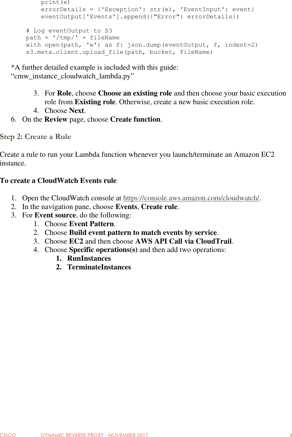 Page 5 of 8 - Cisco  Dynamic Reverse Proxy AWS Cloud Watch Instance Monitoring Guide