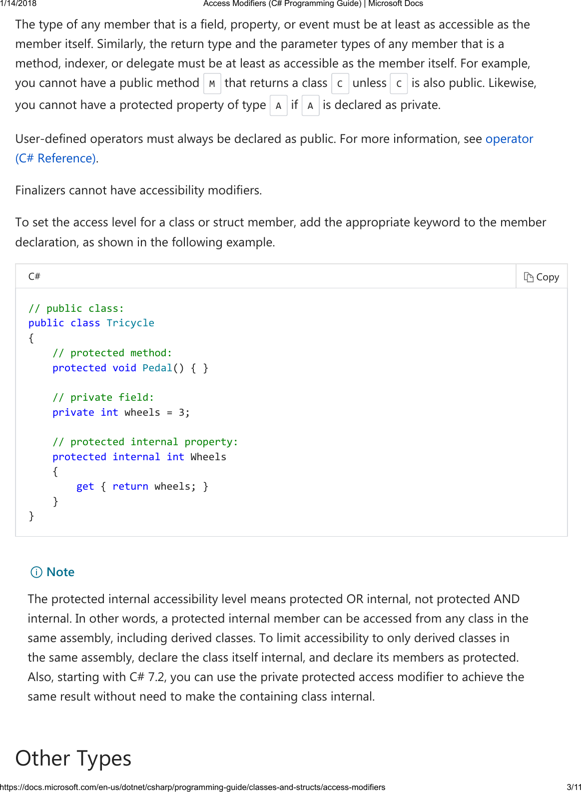 Page 3 of 11 - Access Modifiers (C# Programming Guide)  Microsoft Docs