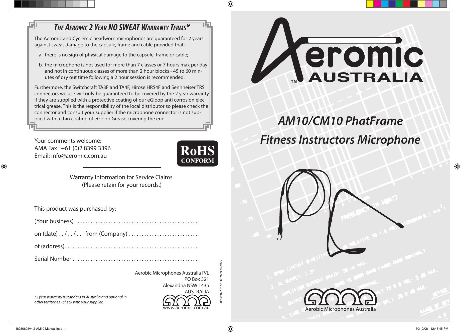 Page 1 of 2 - Aeromic-AM10-User-Ma.. Aeromic-AM10-User-Manual