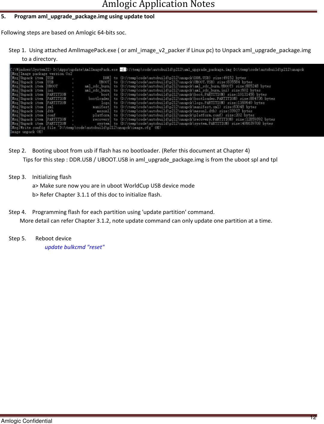 Page 12 of 12 - Amlogic Application Notes Update Usb Tool User Guide