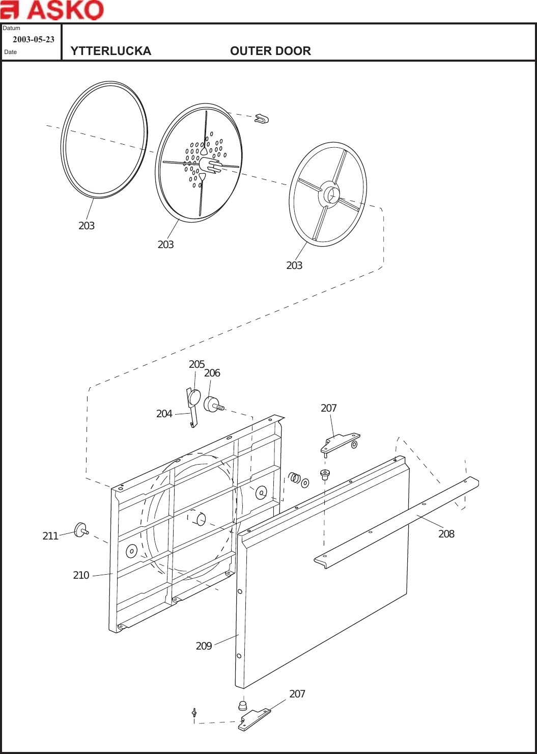 Page 10 of 11 - Asko Dryer TD70A 7005 US WHITE