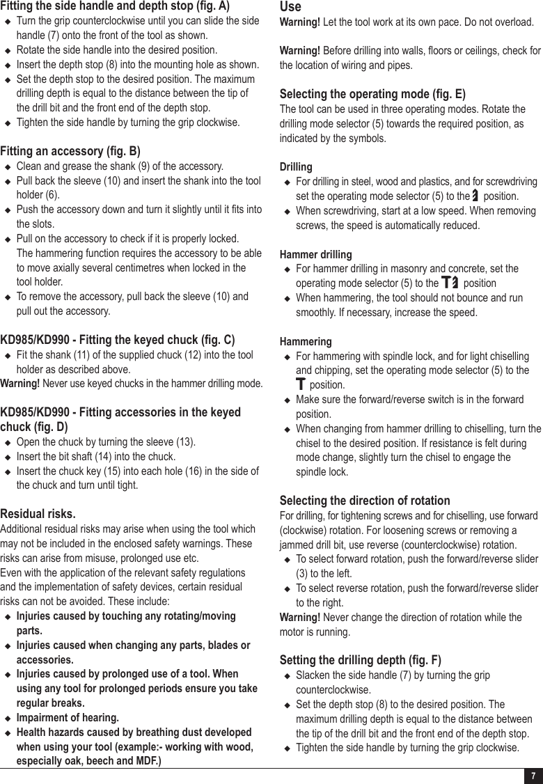 Page 7 of 12 - Black Decker KD 975 KA