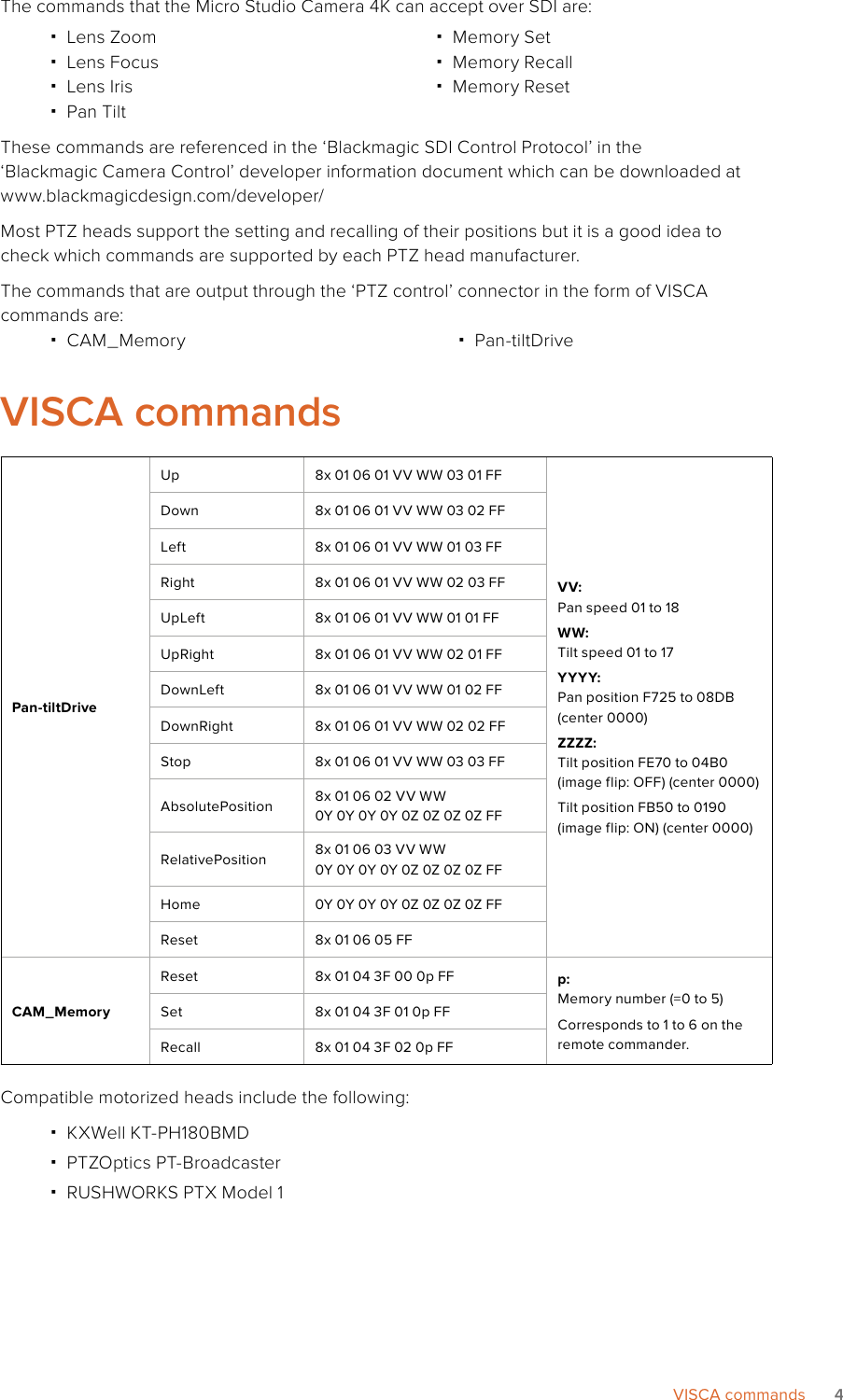 Page 4 of 7 - Blackmagic PTZControl