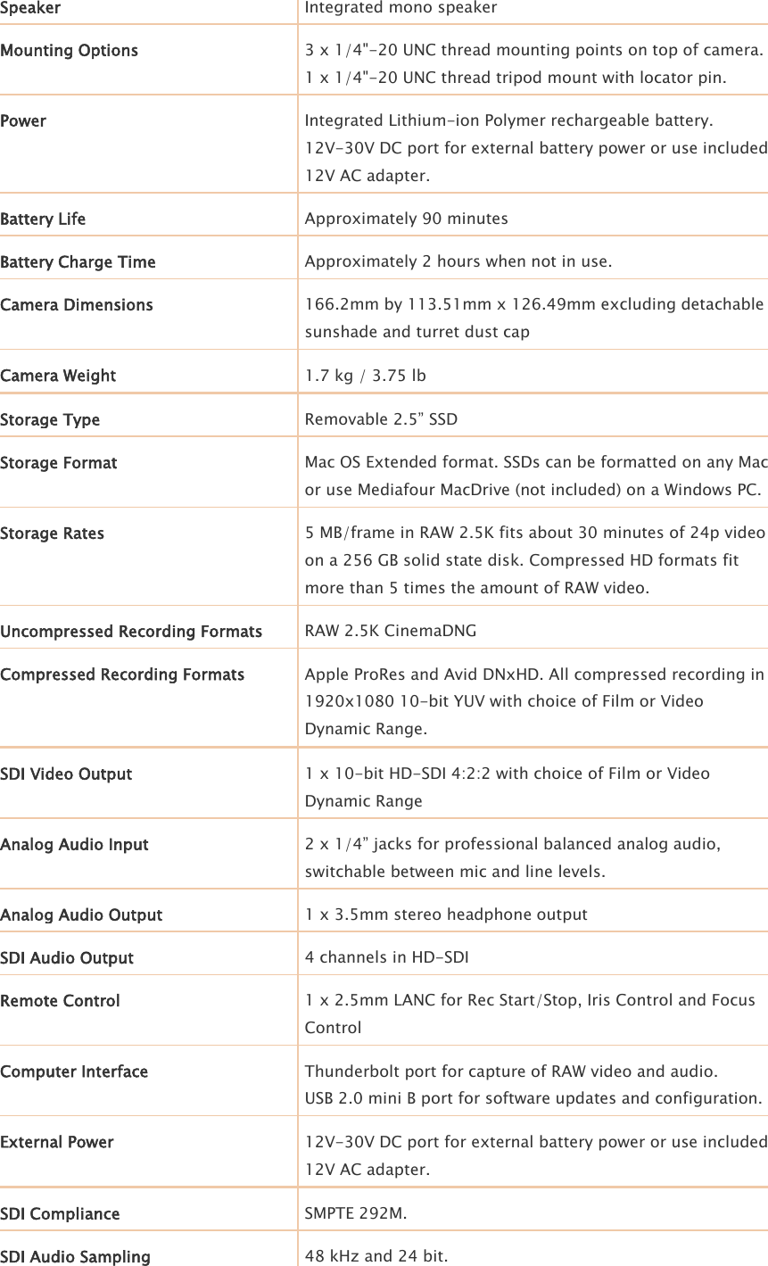 Page 3 of 4 - Bmdcinecam26Kef User Manual