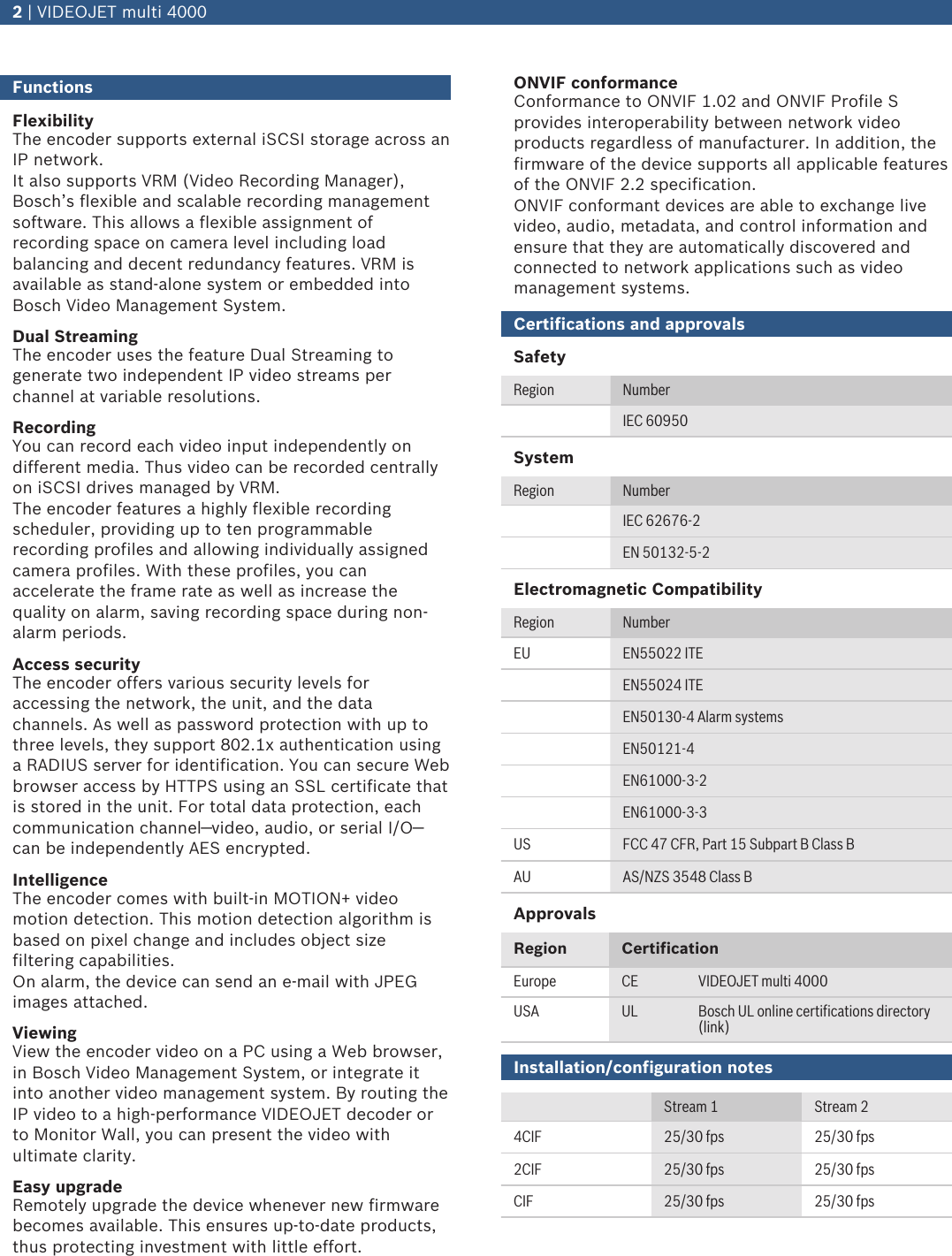 Page 2 of 5 - Bosvjm4016 VIDEOJET Multi 4000 User Manual