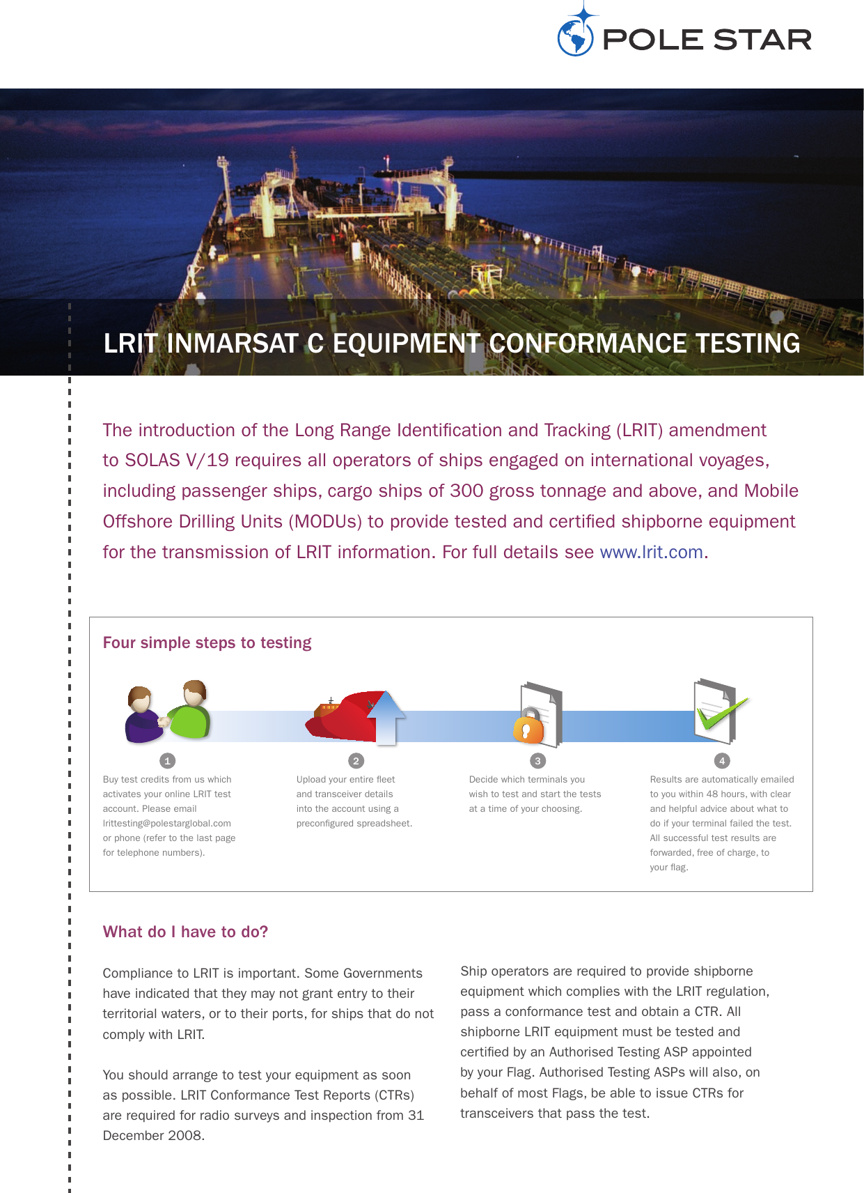 Page 1 of 4 - Brochure LRIT Inmarsat C-CT-Overview