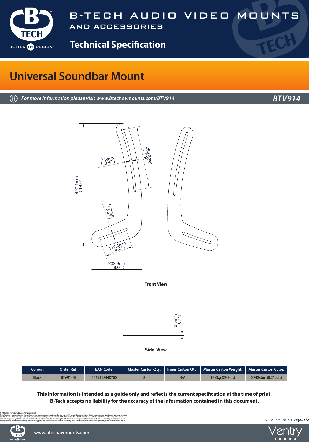 Page 2 of 2 - Btebtv914 User Manual