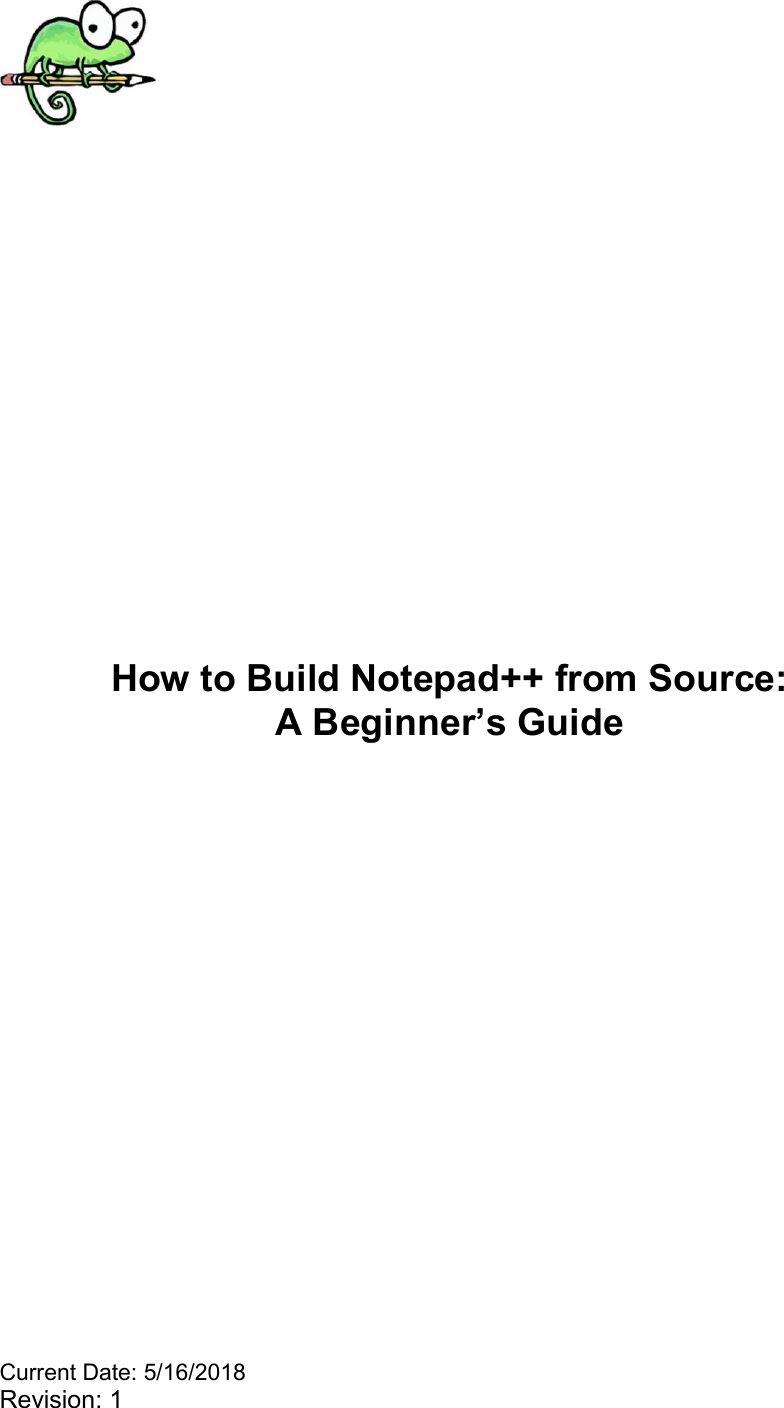 Page 1 of 10 - Building Notepad++ From Source - A Beginners Guide