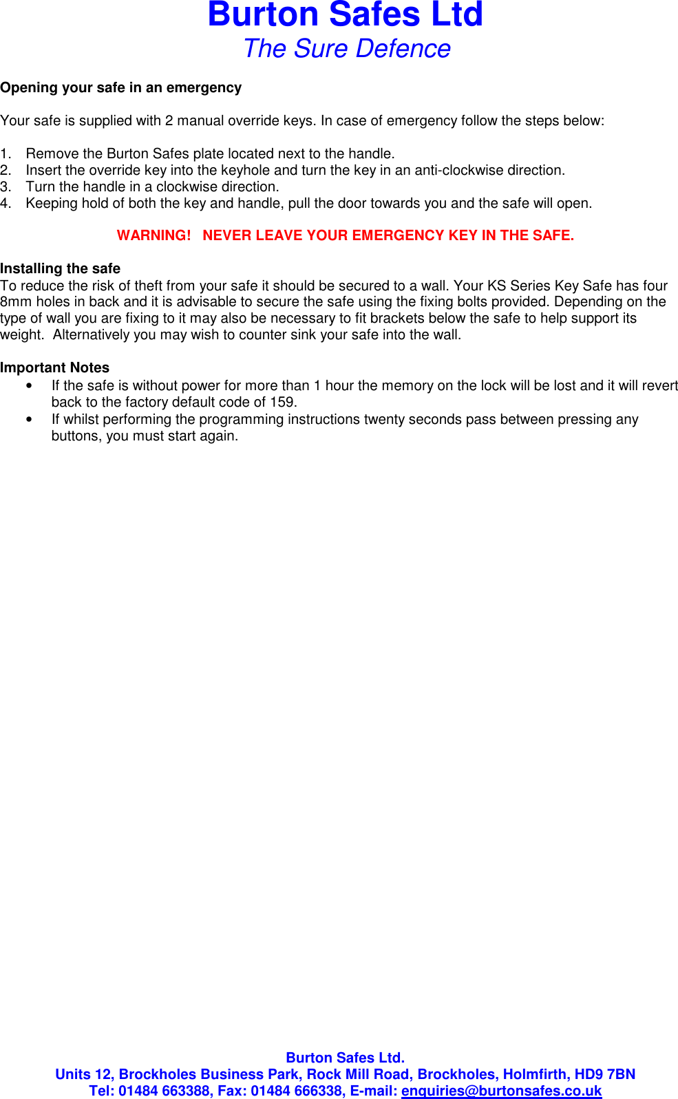 Page 2 of 2 - KS Key Cabinets  Burton