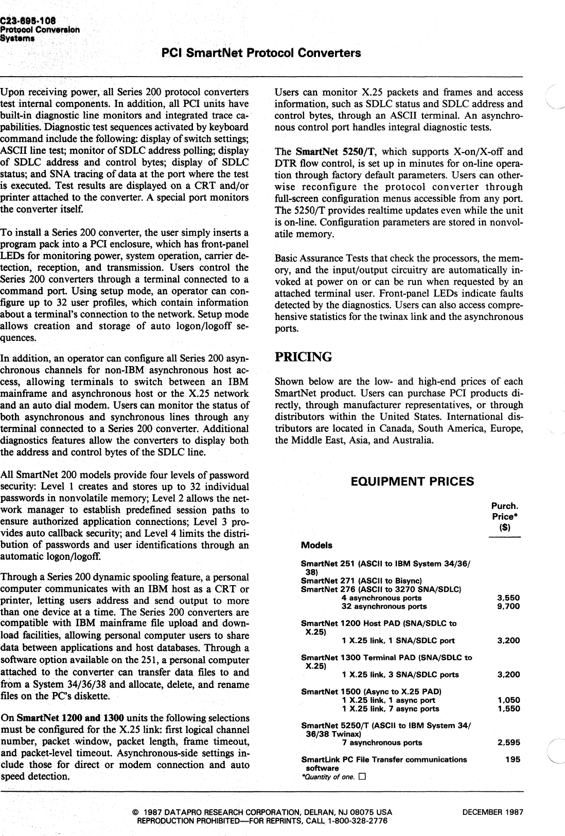 Page 12 of 12 - C23-695_PCI_Smart Net C23-695 PCI Smart