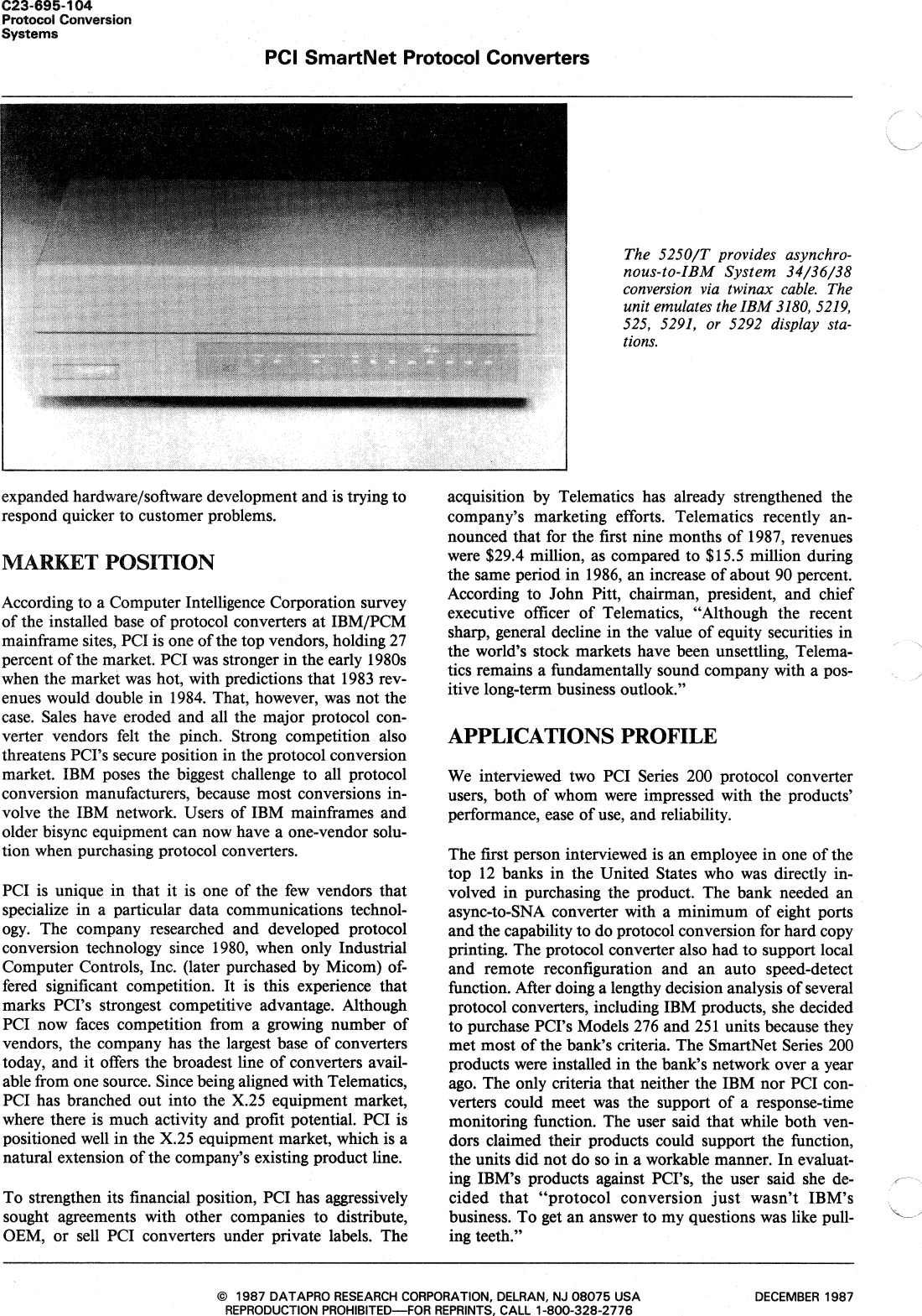 Page 8 of 12 - C23-695_PCI_Smart Net C23-695 PCI Smart