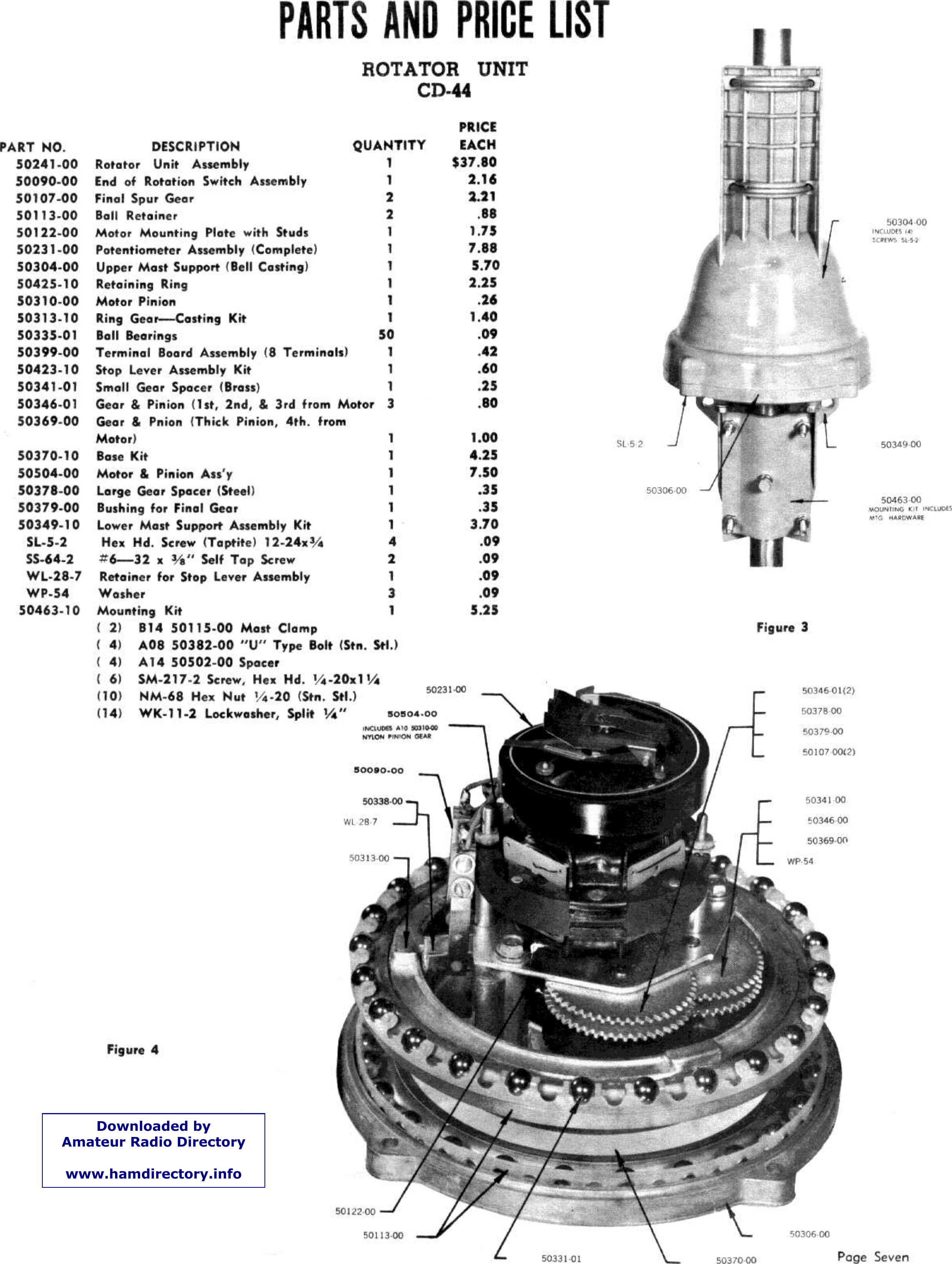 CDE CD 44 Rotator User Manual+sch Manual Sch