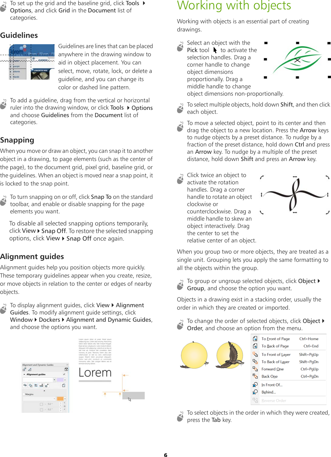 Page 6 of 12 - CorelDRAW Graphics Suite 2018 Quick Start Guide Corel Draw - CDRAW-Graphics-Suite-2018 QG EN