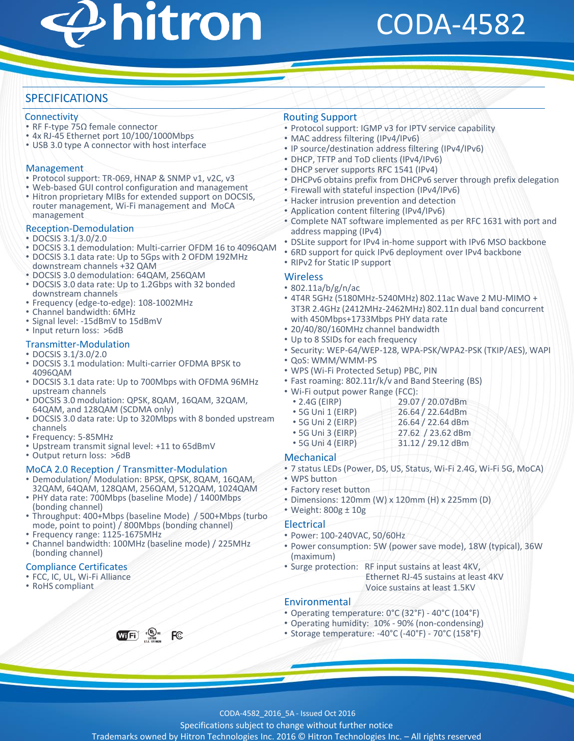 Page 2 of 2 - Presentation CODA-4582-Datasheet