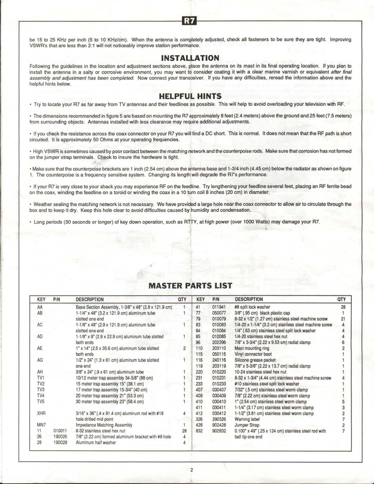 Page 3 of 8 - ACDSeeImprimer CUSHCRAFT--R7-User-manual