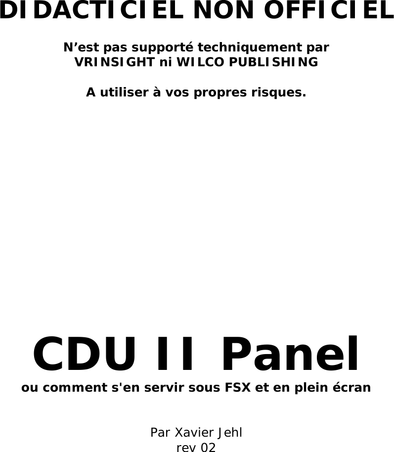 Page 1 of 6 - CDUII Tuto FR