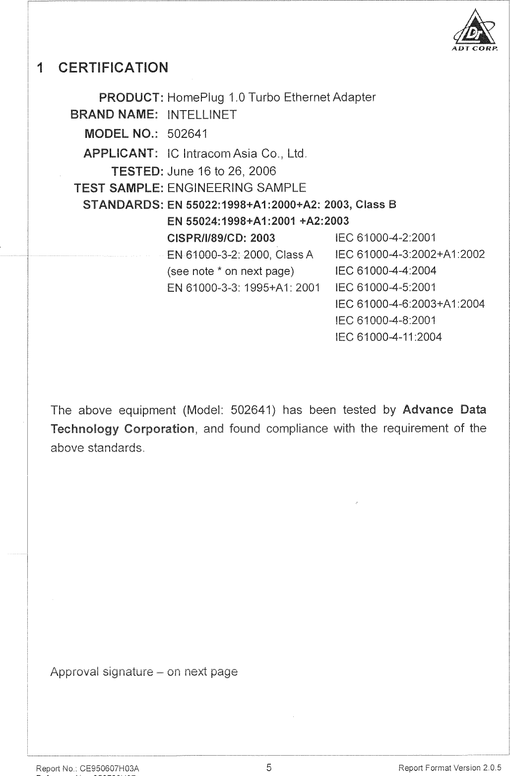 Page 1 of 2 - CE Certificate