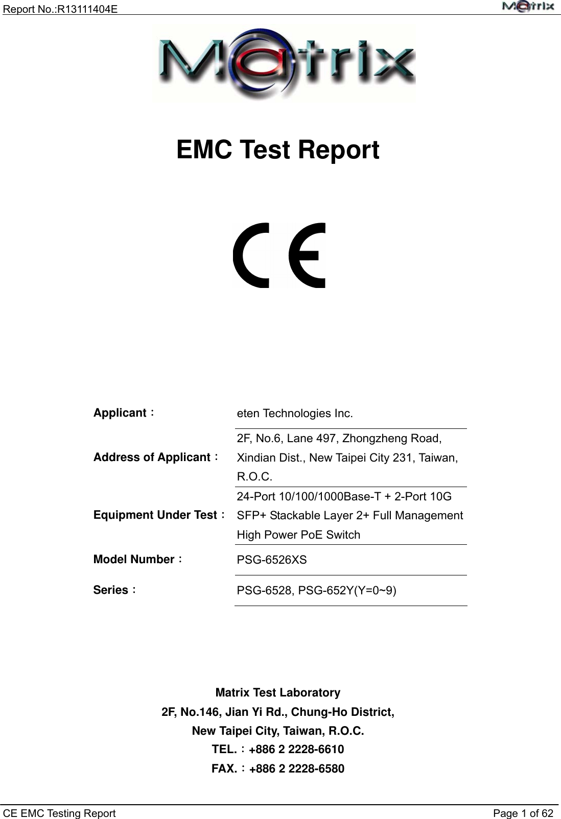 CE Report