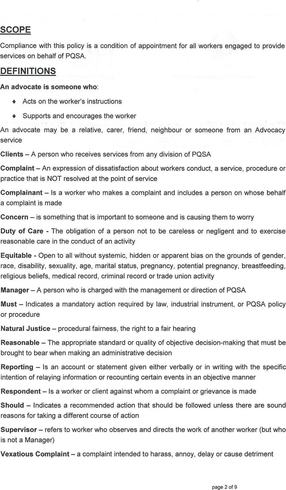 complaint-concern-worker-management-policy-and-procedures