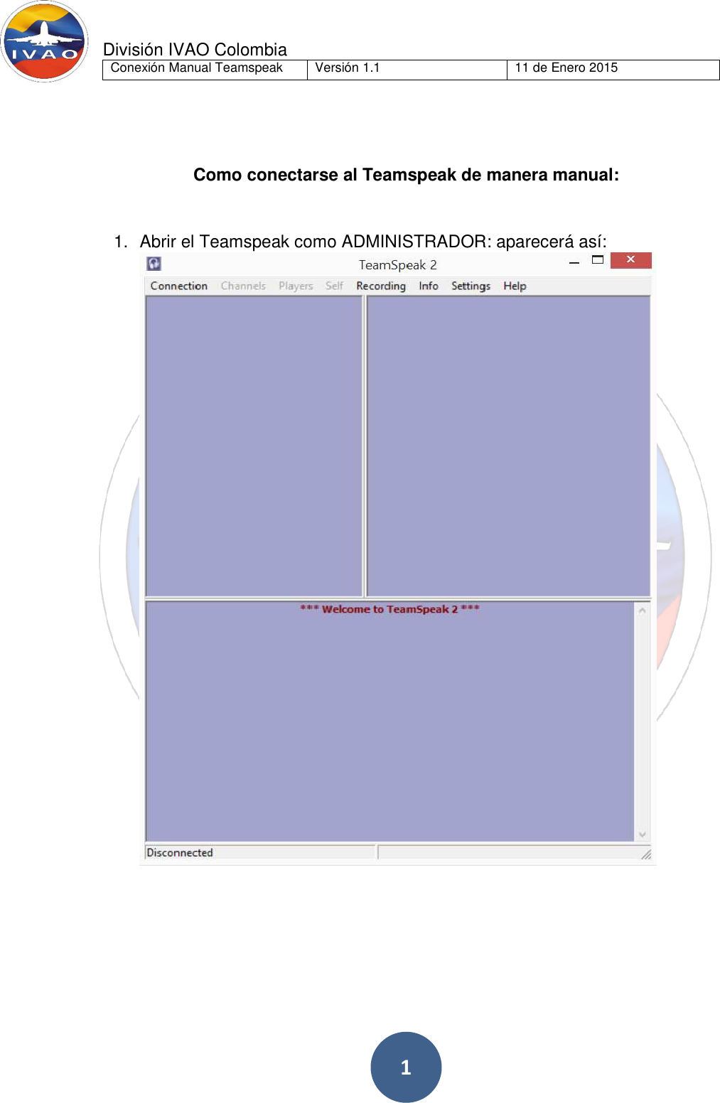 Page 1 of 3 - Conexion Teamspeak Manual Al Team Speak