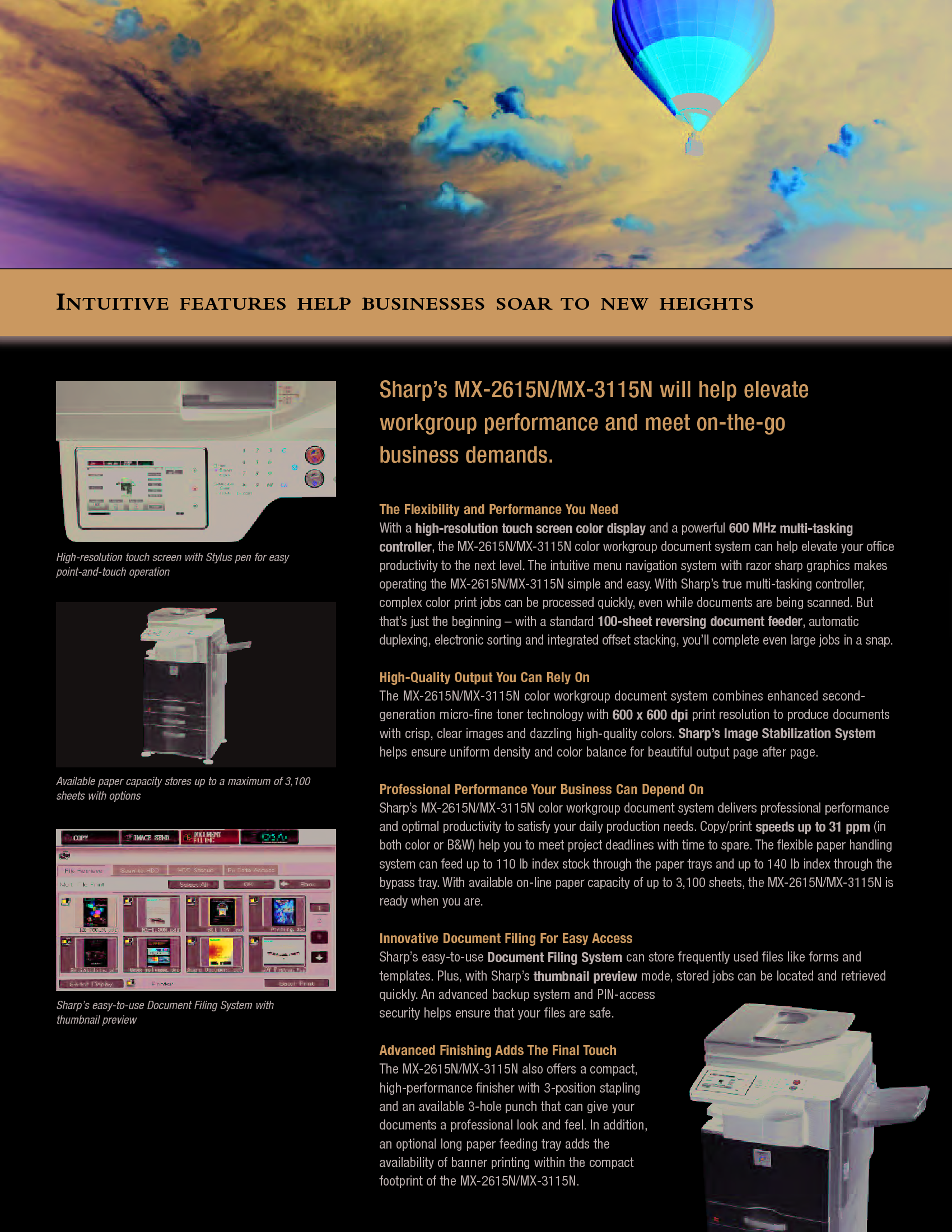Page 4 of 8 - Cop Dow Mx2615N 3115N Bro 1 User Manual