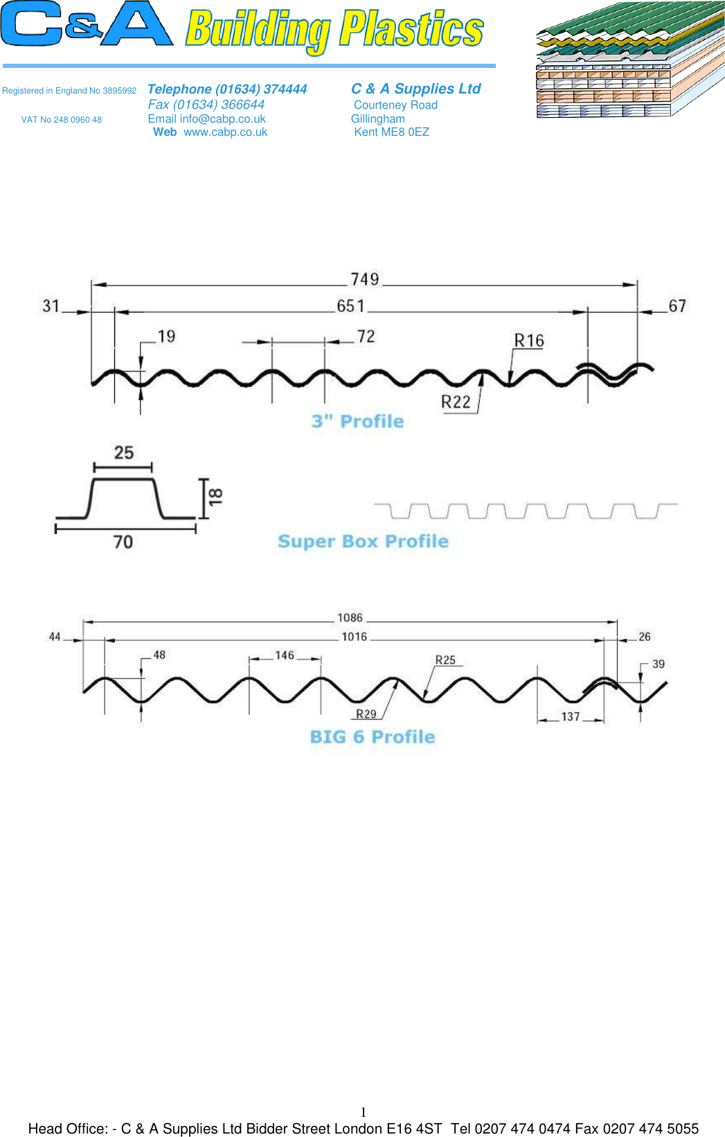 Page 1 of 1 - Corrugated Sheet Profiles