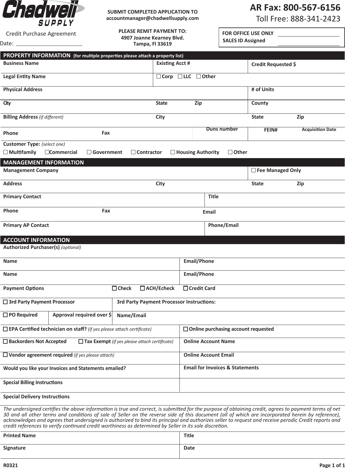 Page 1 of 2 - 2016_Credit Application_FRT  Credit Application