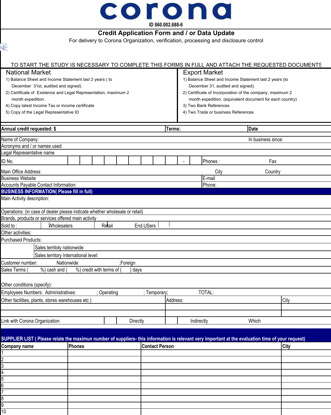 Page 1 of 2 - Credit Application Form Credit-application-form