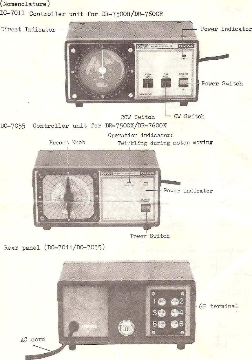 Page 4 of 8 - Daiwa - DR-7500 DR-7600 Instructions DAIWA--DR-7500-7600-Rotator-User-Manual