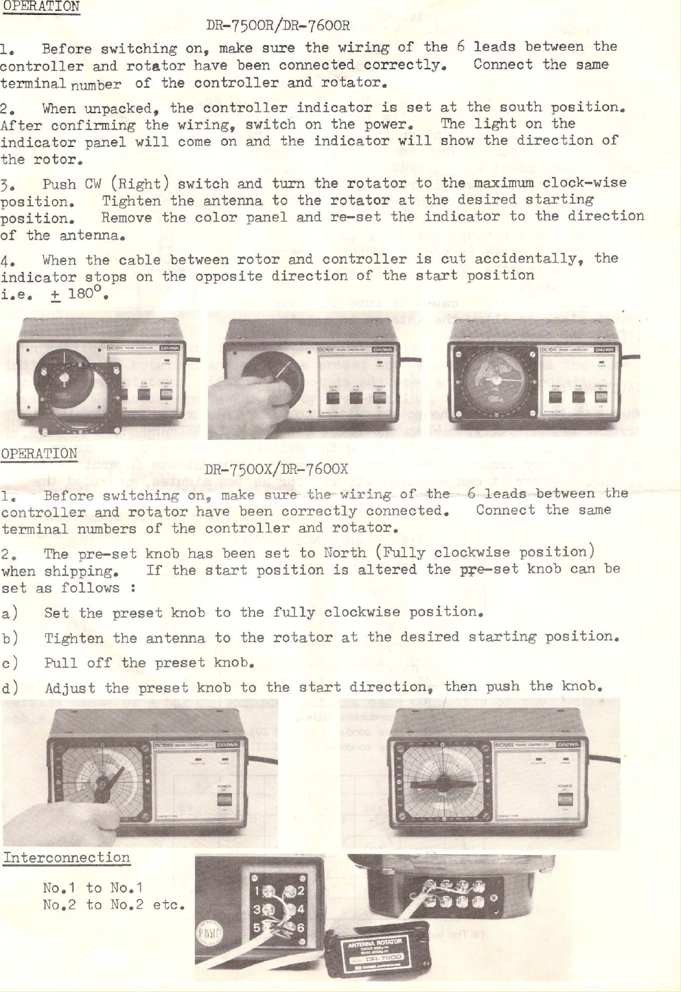 Page 5 of 8 - Daiwa - DR-7500 DR-7600 Instructions DAIWA--DR-7500-7600-Rotator-User-Manual