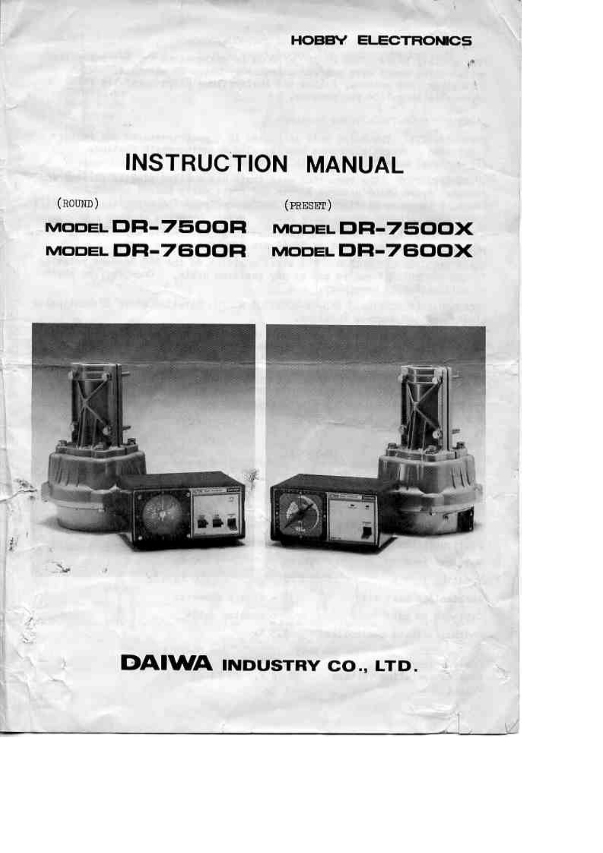 Page 1 of 10 - DAIWA--DR-7500-ROTATOR Manual1