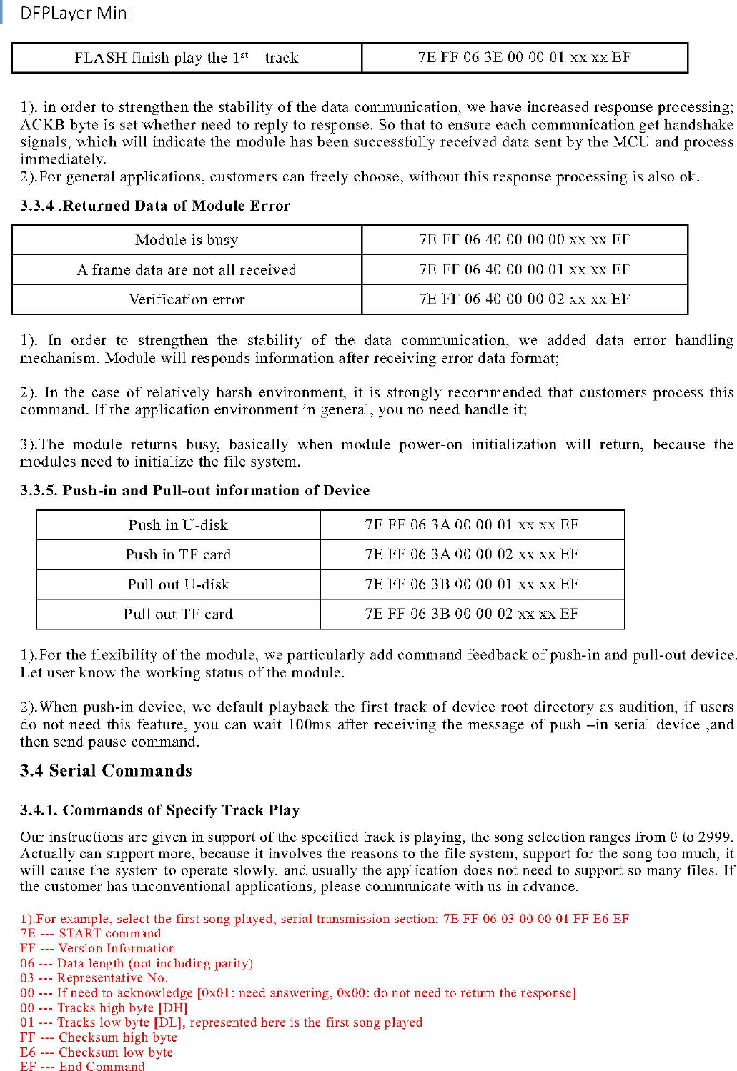 Page 6 of 12 - DFPlayer Mini Manual