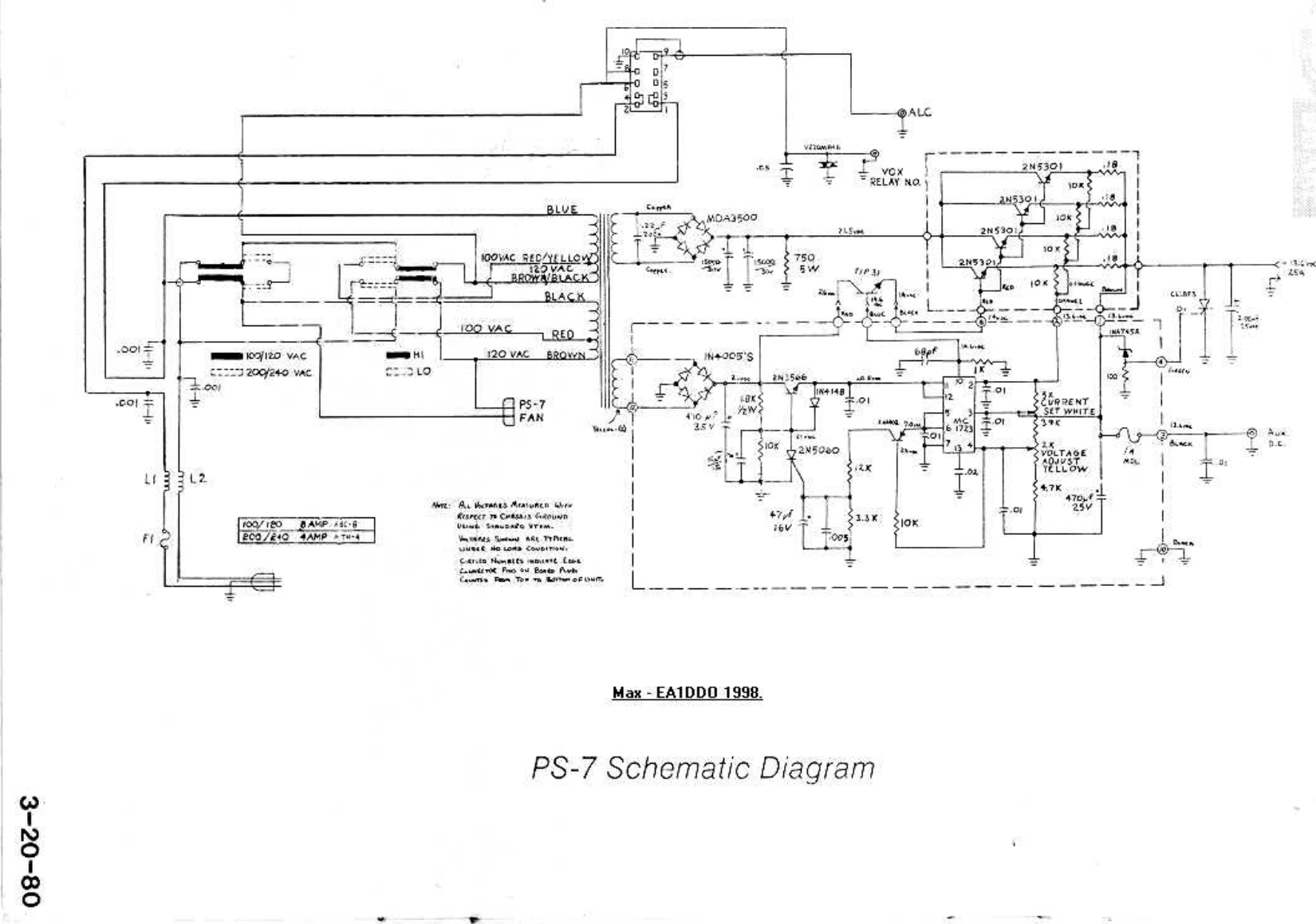 Page 1 of 1 - DRAKE--PS-7-Power Supply-Schema