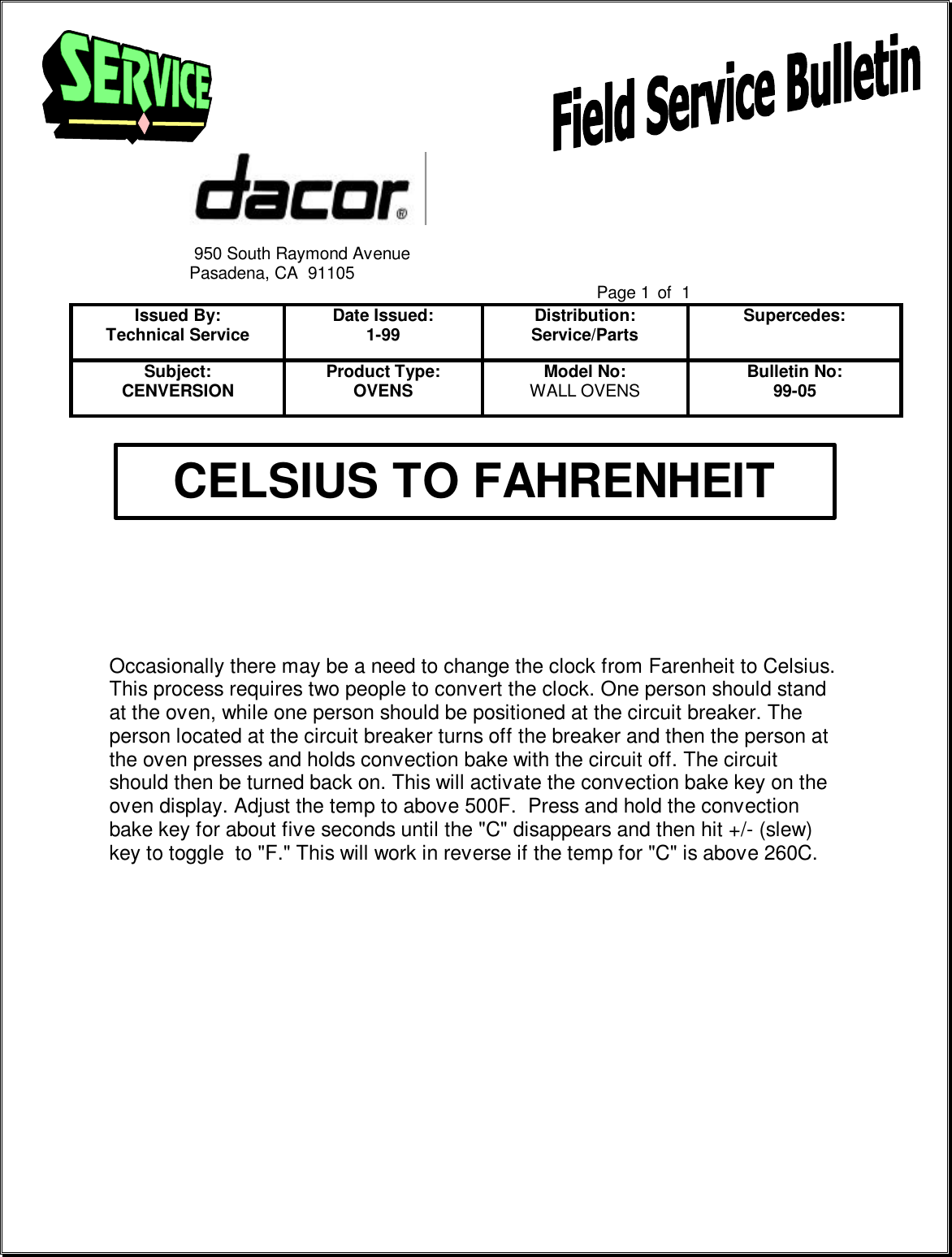 Page 5 of 8 - Dacor Epicure Ranges ERSD36