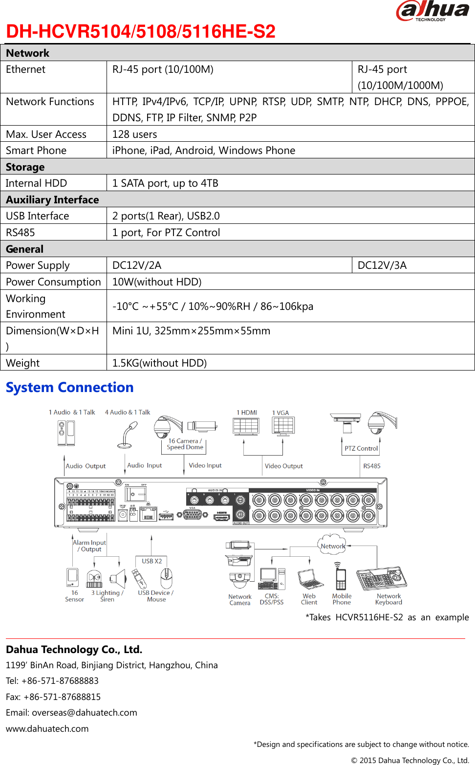 Page 3 of 3 - Dahhcvr5104Hes2 4/8/16 Channel Full-D1 Recording Standalone DVR User Manual