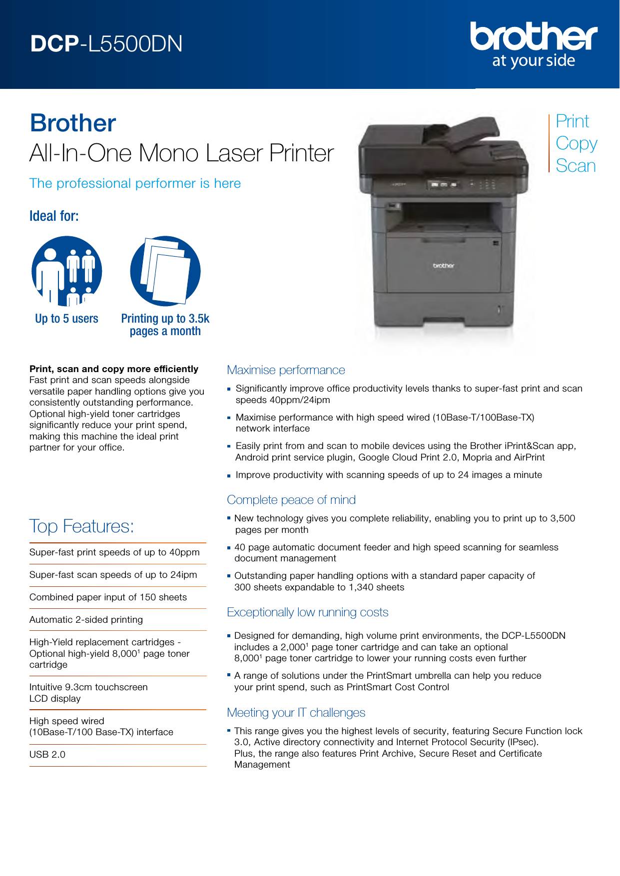 Page 1 of 5 - Dcpl6600Dw User Manual