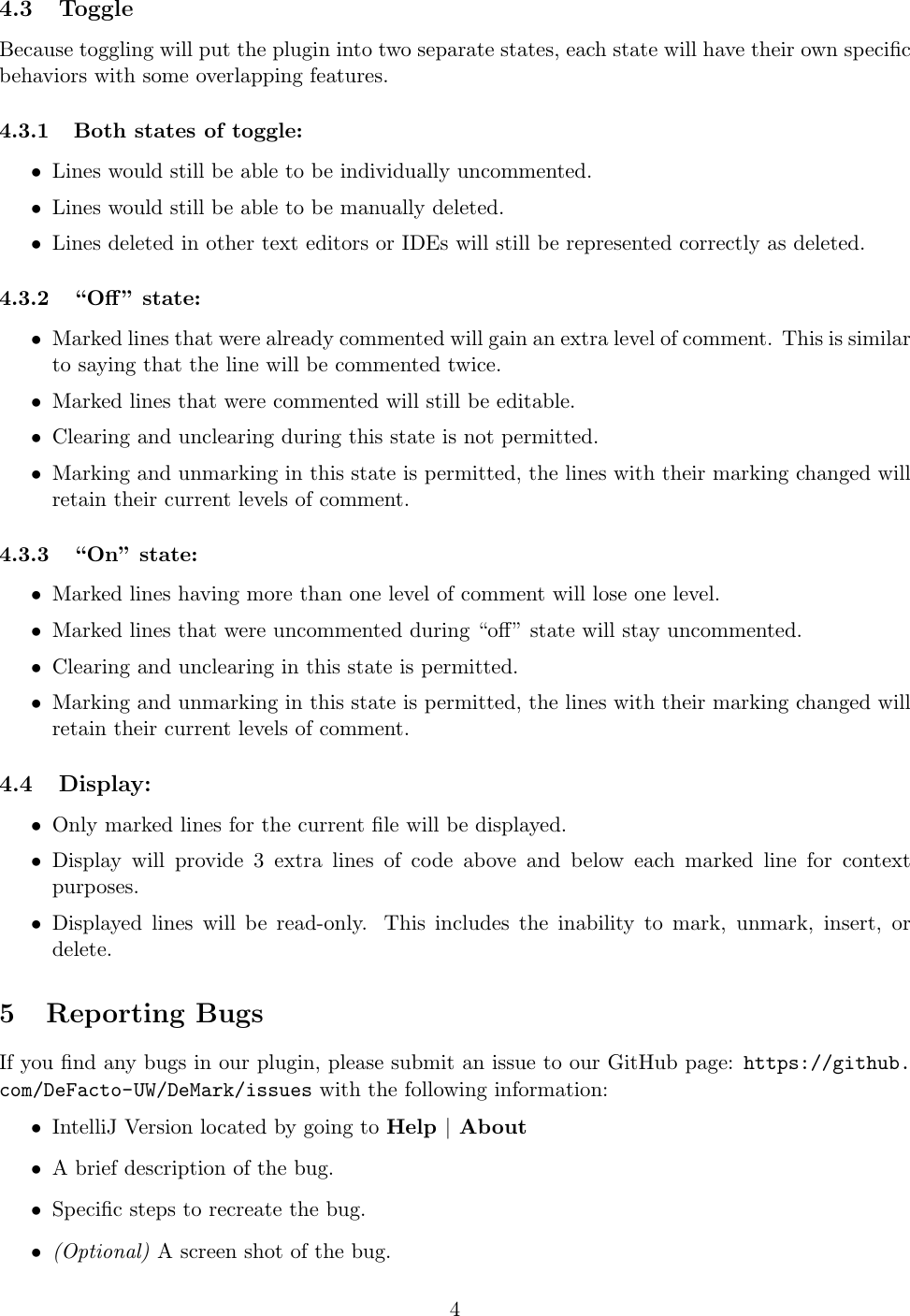 Page 4 of 5 - De Mark User Manual