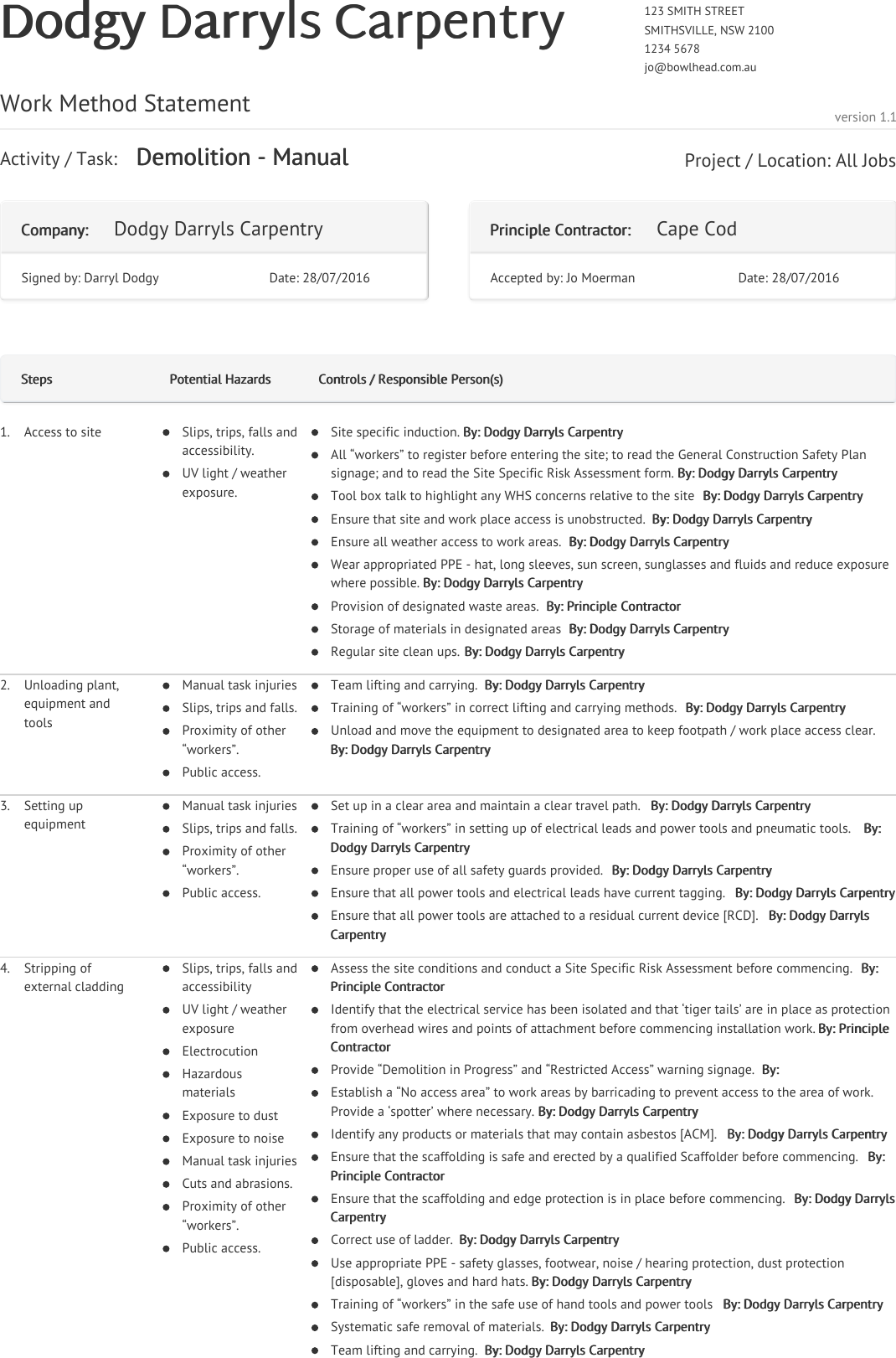 Page 1 of 3 - Work Method Statement - Demolition---Manual-v1.1-ref-49