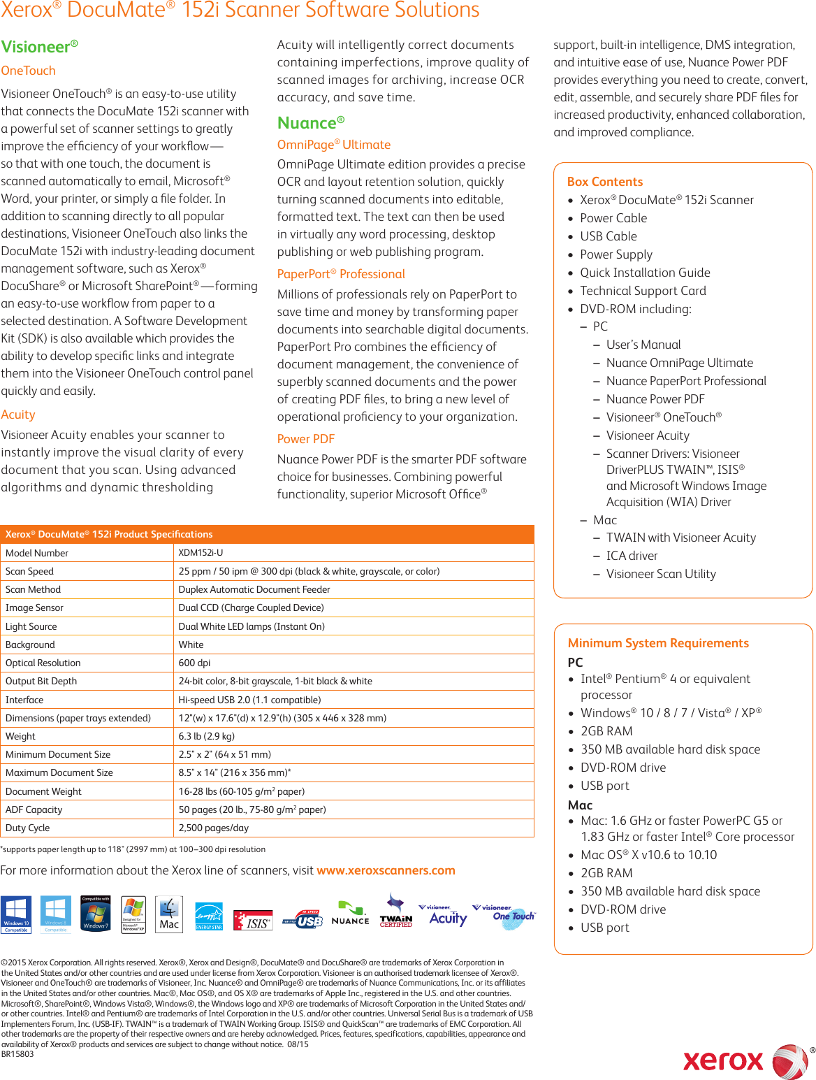 Page 2 of 2 - Documate152I User Manual