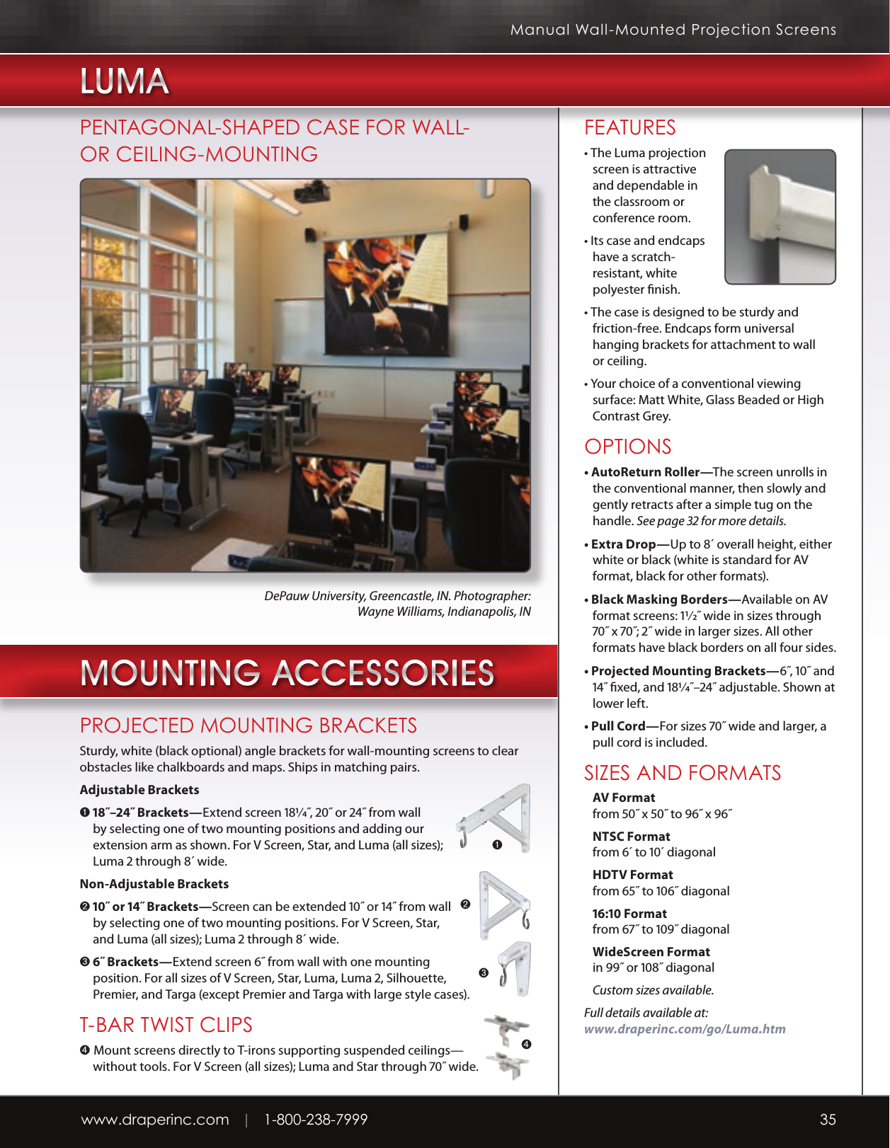 Page 1 of 1 - Drp-Luma85-D Draper's Product Guide For Visual Communication User Manual