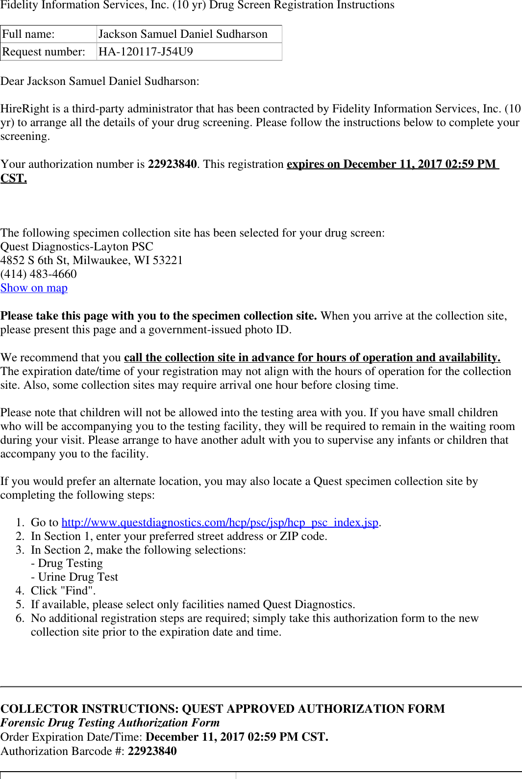 Page 1 of 2 - Drug Screen Registration Instructions-21513057848210