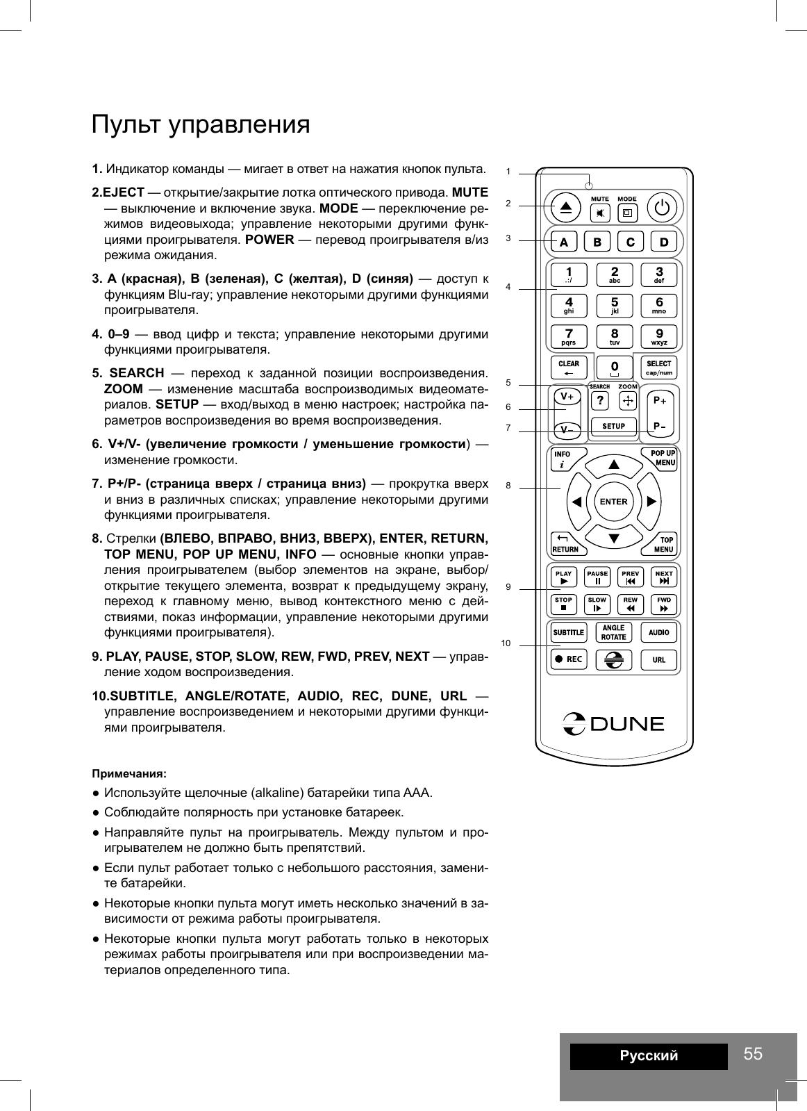 Page 5 of 10 - Smart_H1_qsg_lang  Dune HD Smart H1 Quick Start Guide