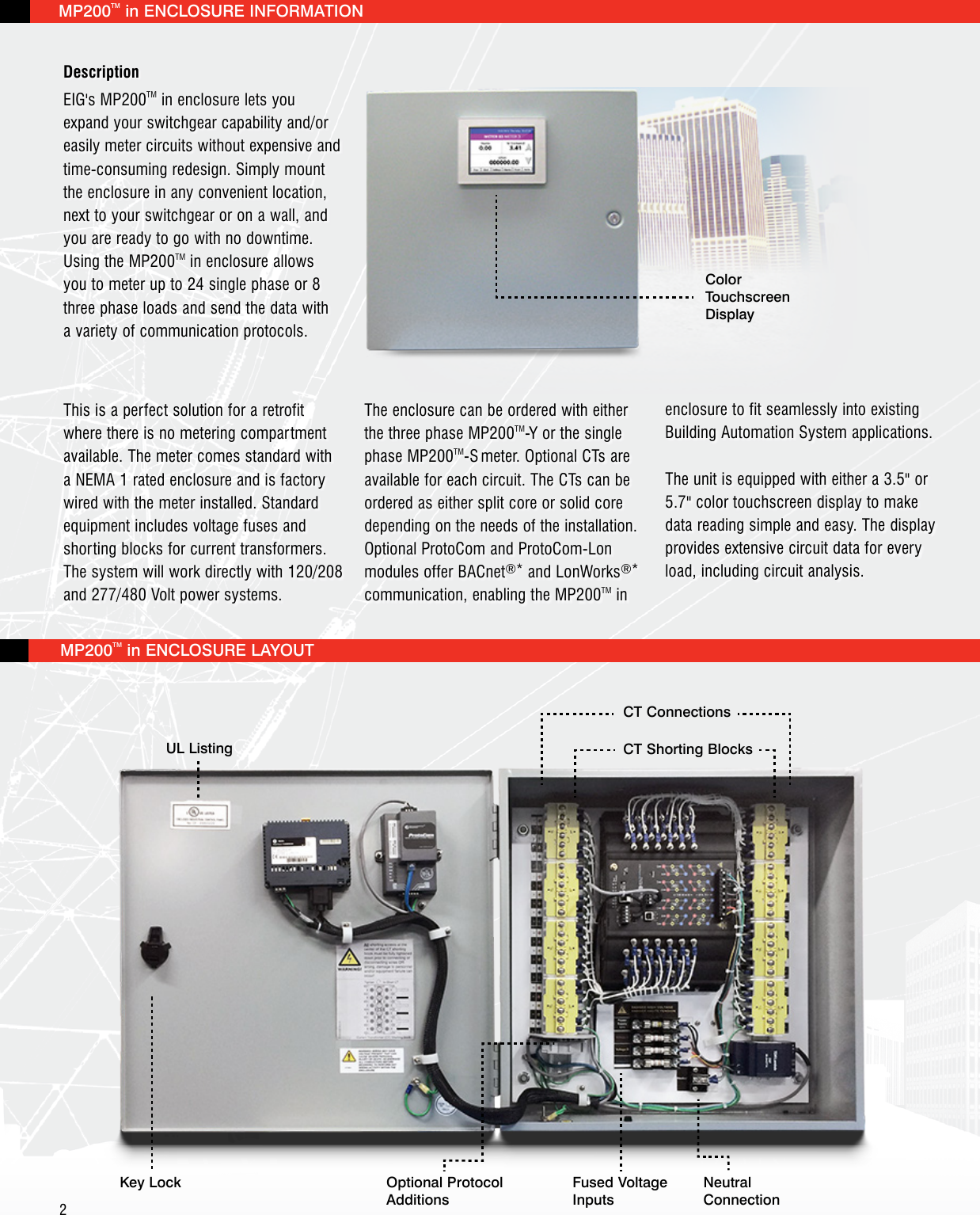 Page 2 of 4 - MP200 In Enclosure Brochure V.1.01 E180702