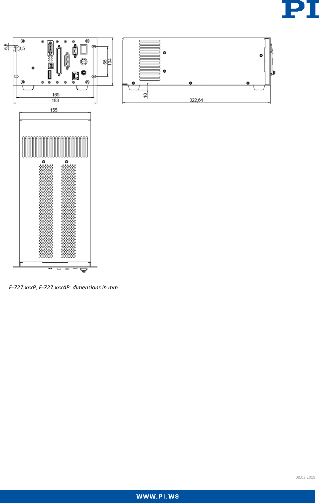 Page 5 of 8 - E-727.* • E-727.*P Datasheet  E-727.x AP-Datasheet