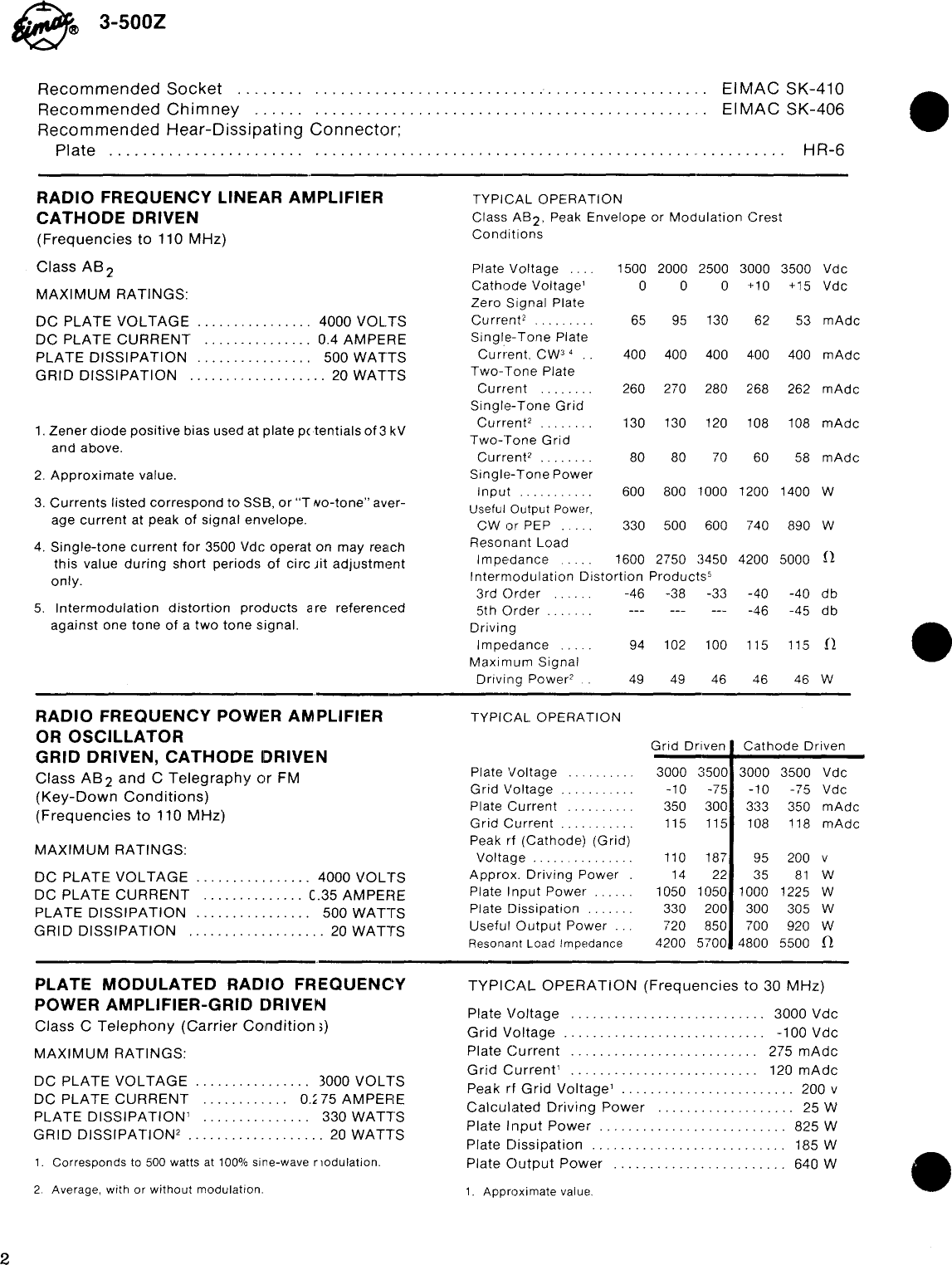 Page 2 of 8 - EIMAC--3-500z